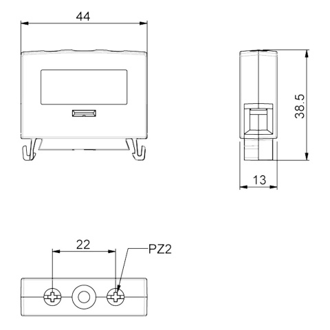 Złączka Katko KC1X16PE PE żółto-zielona